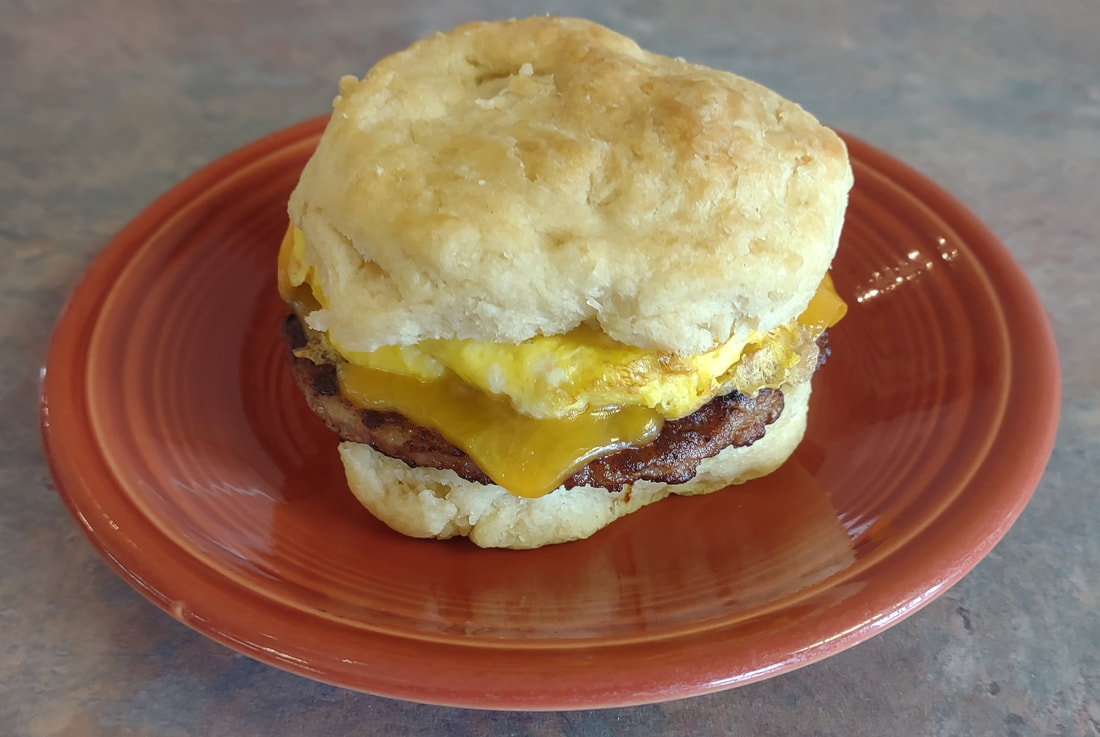 Biscuit Breakfast Sandwich at Fine Thyme Café