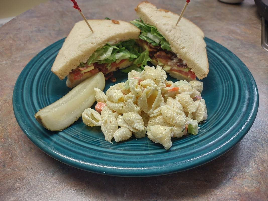 COBALT sandwich on homemade potato bread at Fine Thyme Café